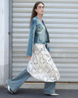 "Urban Fantasy" Retro and fashionable round neck short style comfortable slimming fragrance style denim jacket - variant_title