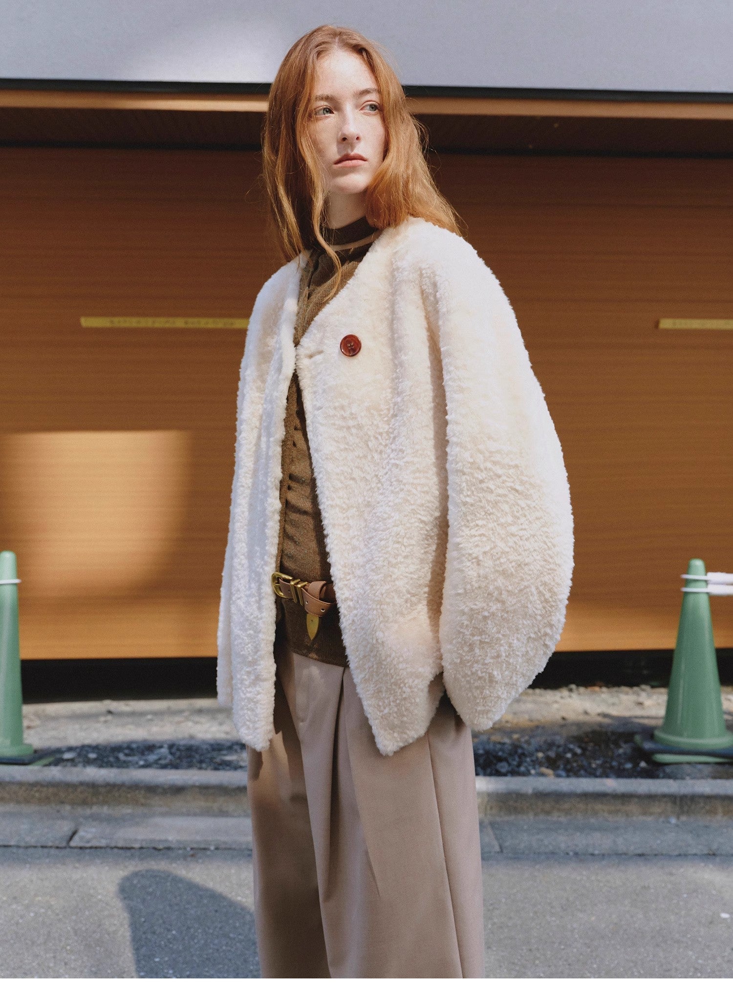 "Urban Home" Imported Merino Wool Fur Sheepskin Jacket for Women - variant_title