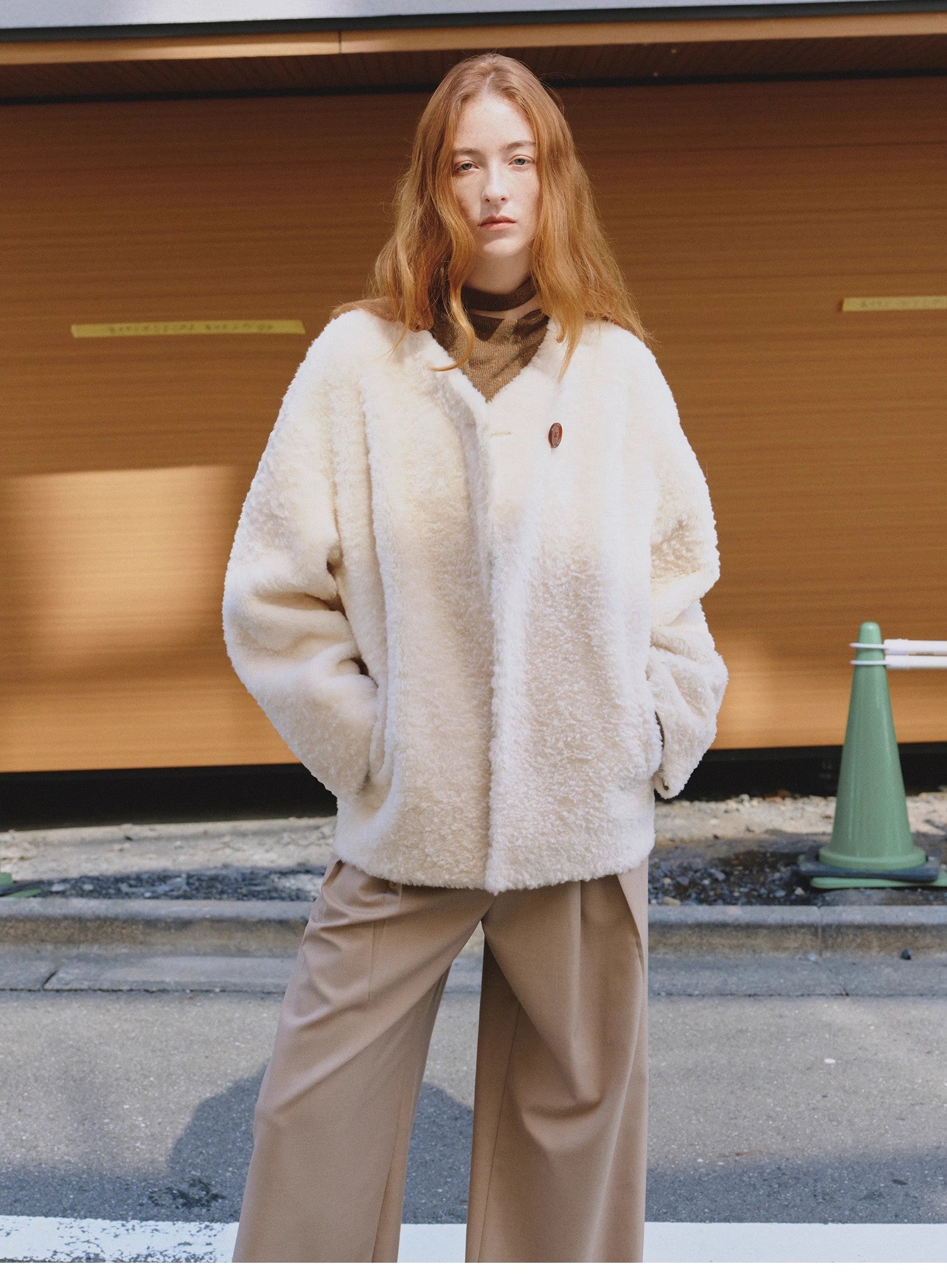 "Urban Home" Imported Merino Wool Fur Sheepskin Jacket for Women - variant_title