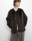 "Urban Home" Imported Merino Wool Fur Sheepskin Jacket for Women - variant_title