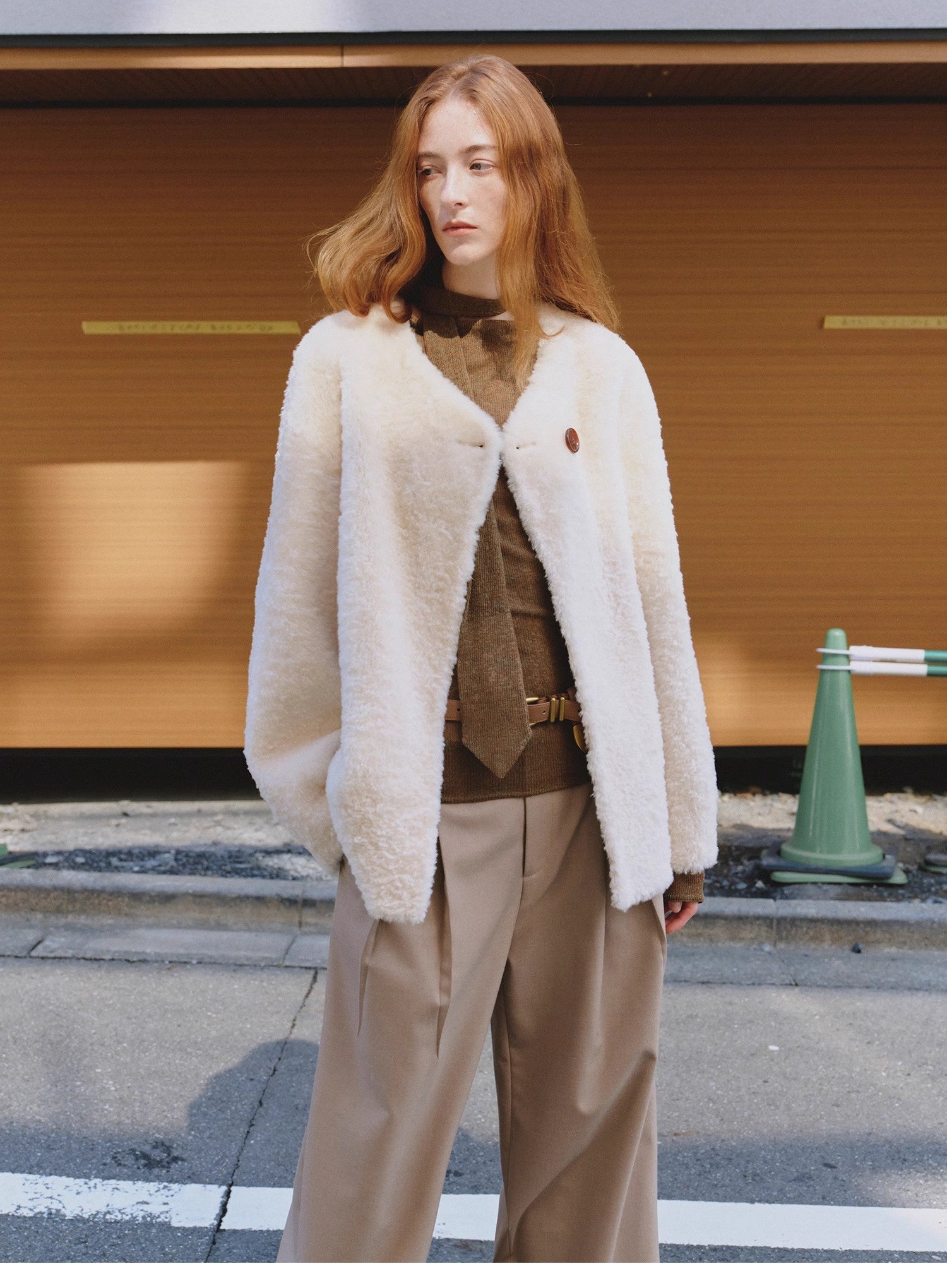 "Urban Home" Imported Merino Wool Fur Sheepskin Jacket for Women - variant_title