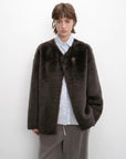 "Urban Home" Imported Merino Wool Fur Sheepskin Jacket for Women - variant_title