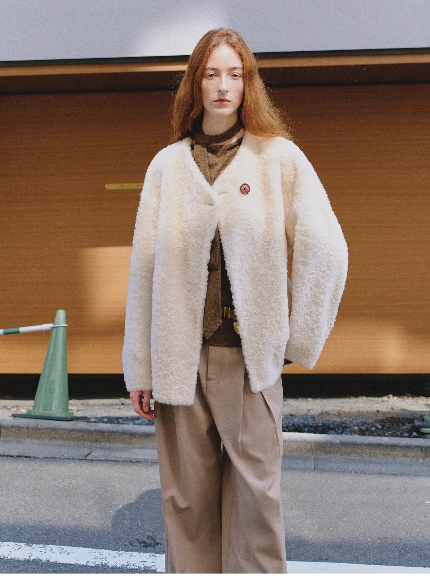 "Urban Home" Imported Merino Wool Fur Sheepskin Jacket for Women - variant_title