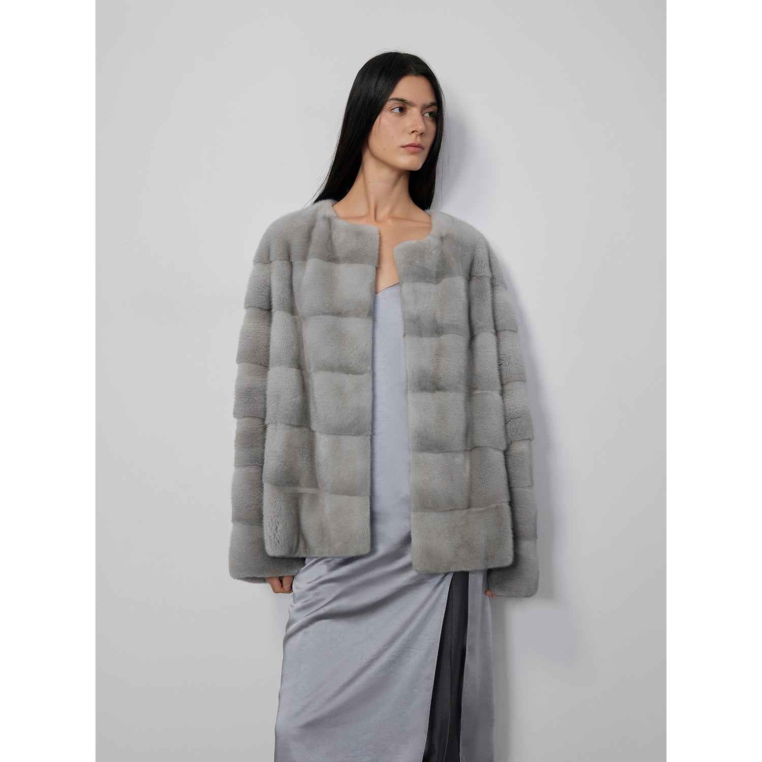 Vintage Clock Velvet Mink Fur Coat Winter - variant_title
