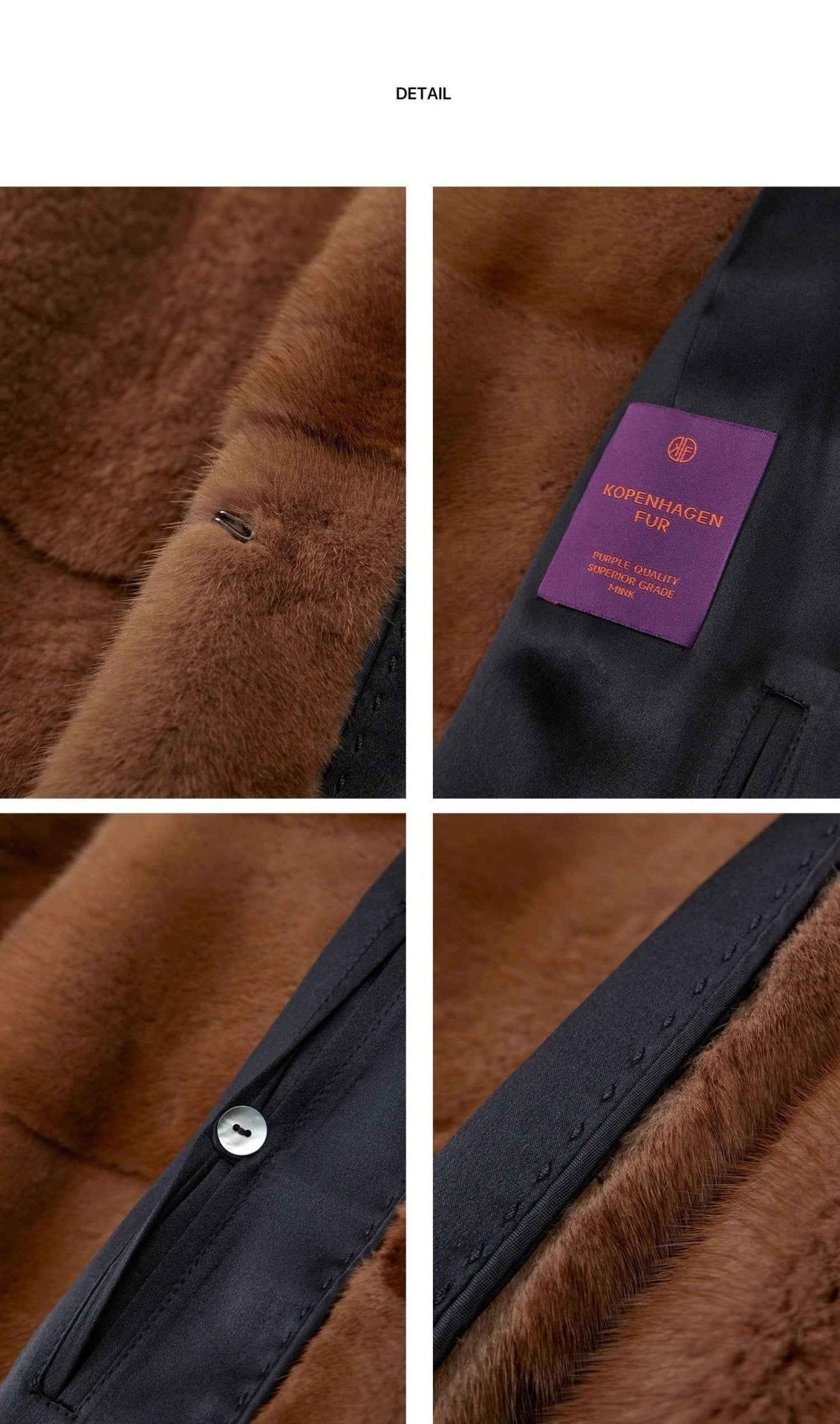 Vintage Clock Velvet Mink Fur Coat Winter - variant_title