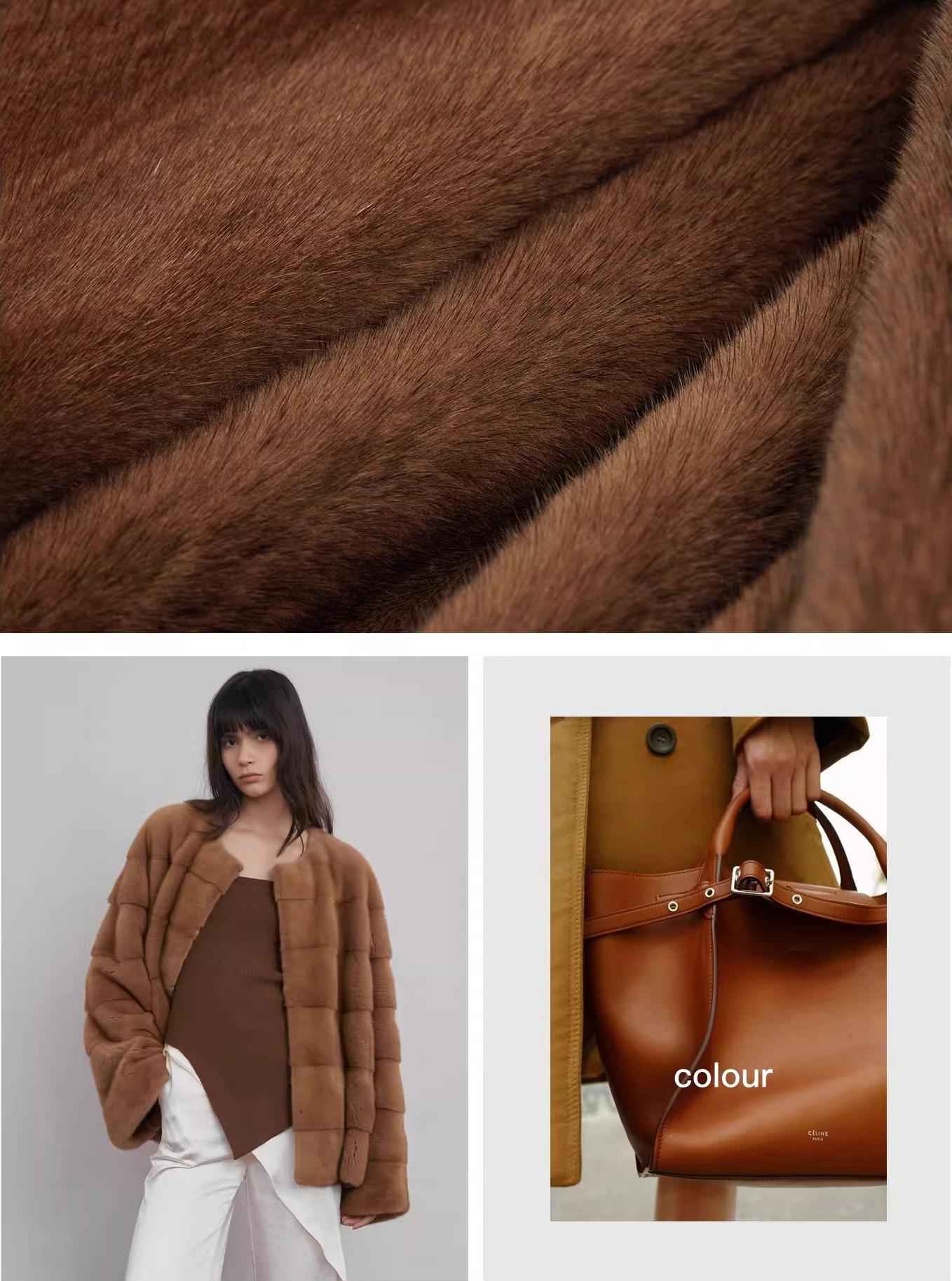 Vintage Clock Velvet Mink Fur Coat Winter - variant_title