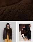 Vintage Clock Velvet Mink Fur Coat Winter - variant_title