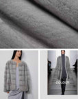 Vintage Clock Velvet Mink Fur Coat Winter - variant_title