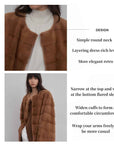Vintage Clock Velvet Mink Fur Coat Winter - variant_title