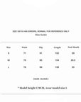 Vintage Heavy Wash Distressed Marble Pattern V - Shaped Segmented Slimming Textured Straight - Leg Denim Trousers - variant_title