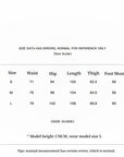 Vintage style curved split design enzyme wash process wide - leg micro - lapel mid - low waist denim pants - variant_title