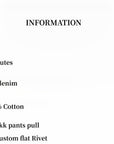 Vintage style curved split design enzyme wash process wide - leg micro - lapel mid - low waist denim pants - variant_title