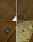 Vintage suede goatskin leather mid - length suit jacket "Bavaria"Firelady Fur