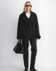 Warm Cocoon Italian herringbone wool short coat product image 08