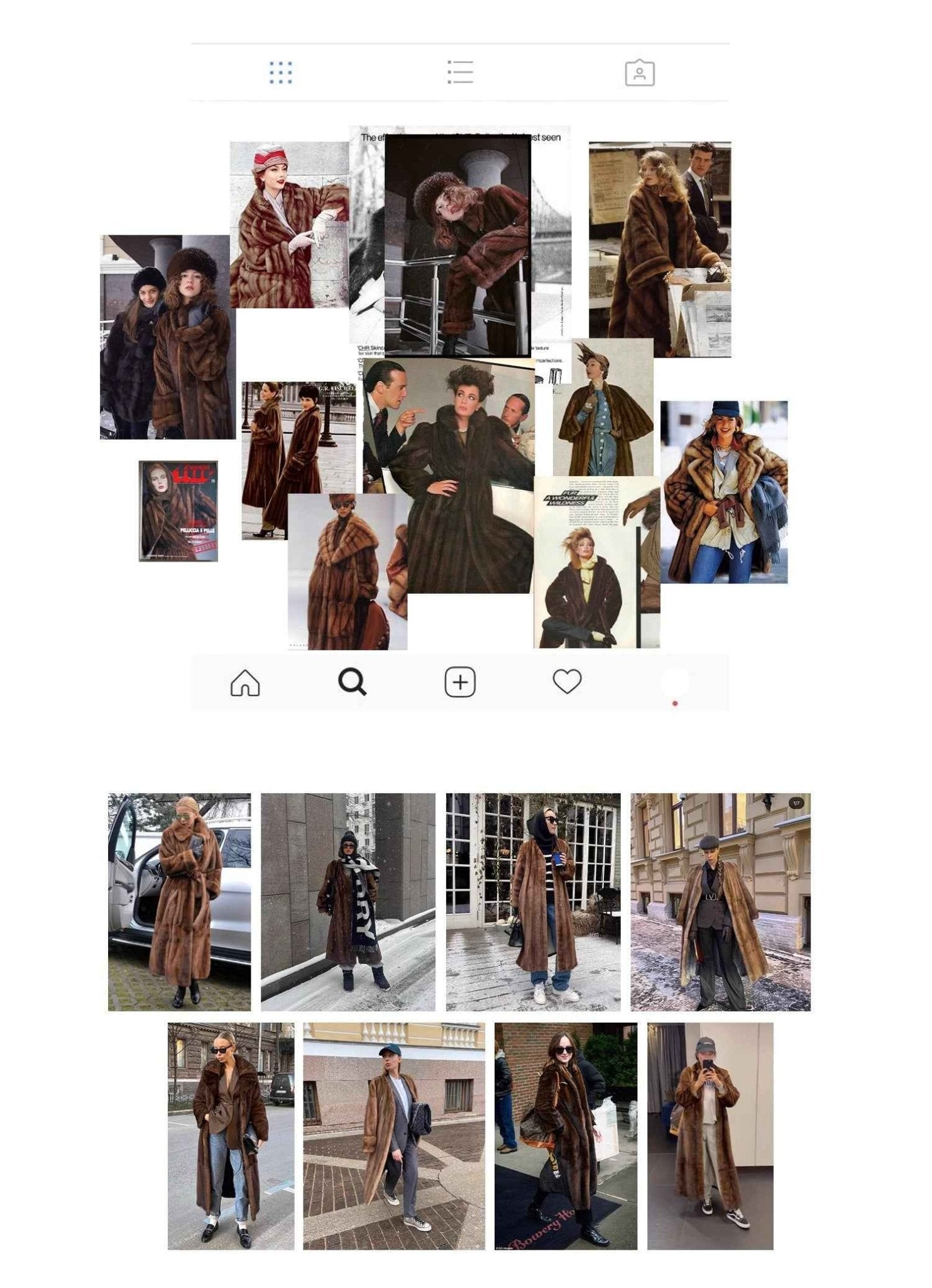 Warm coffee mink retro imported stand collar short mink fur coat - variant_title