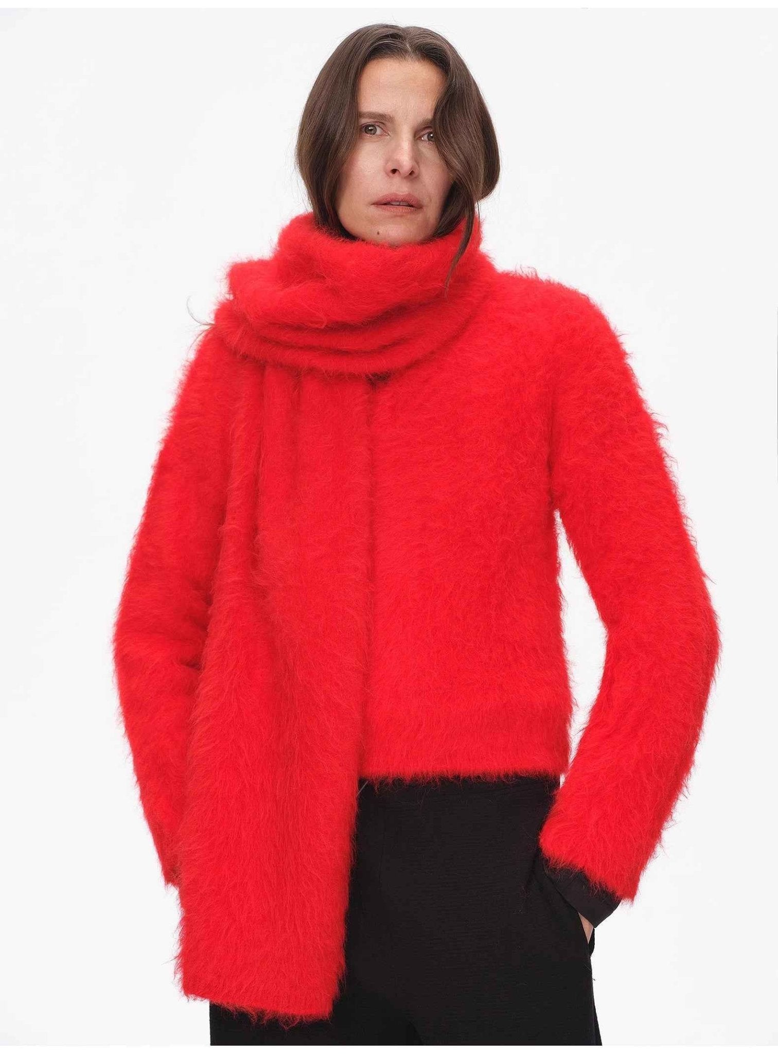 Winter Alpaca Wool Scarf for Women - variant_title