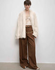 "Winter Love Island"Tuscan fur one - piece coat women's long hanging collar straight fur coat - variant_title