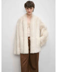 "Winter Love Island"Tuscan fur one - piece coat women's long hanging collar straight fur coat - variant_title