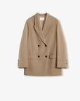 Women's high - density fine silk wool peaked lapel suit jacket - variant_title