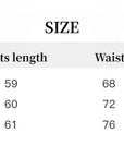 Women's high - density mixed color cotton and linen raw edge straight - leg suit pants - variant_title