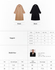 Women's Trench Coat Mid - Length British Wool Blend Petite - Friendly Overcoat "Fragrant Moment" - variant_title