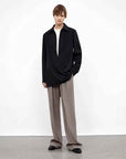 Wool Blend High - Waisted Slimming Suit Pants for Women - variant_title