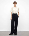 Wool Blend High - Waisted Slimming Suit Pants for Women - variant_title
