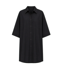 Black paneled pullover shirt transparent product image