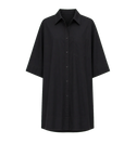 Black paneled pullover shirt transparent product image