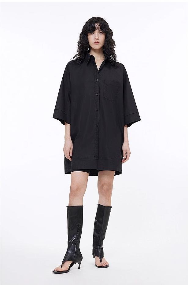 Workplace Siren Style College Style Silhouette Splicing Fashion Design Pullover Shirt - variant_title