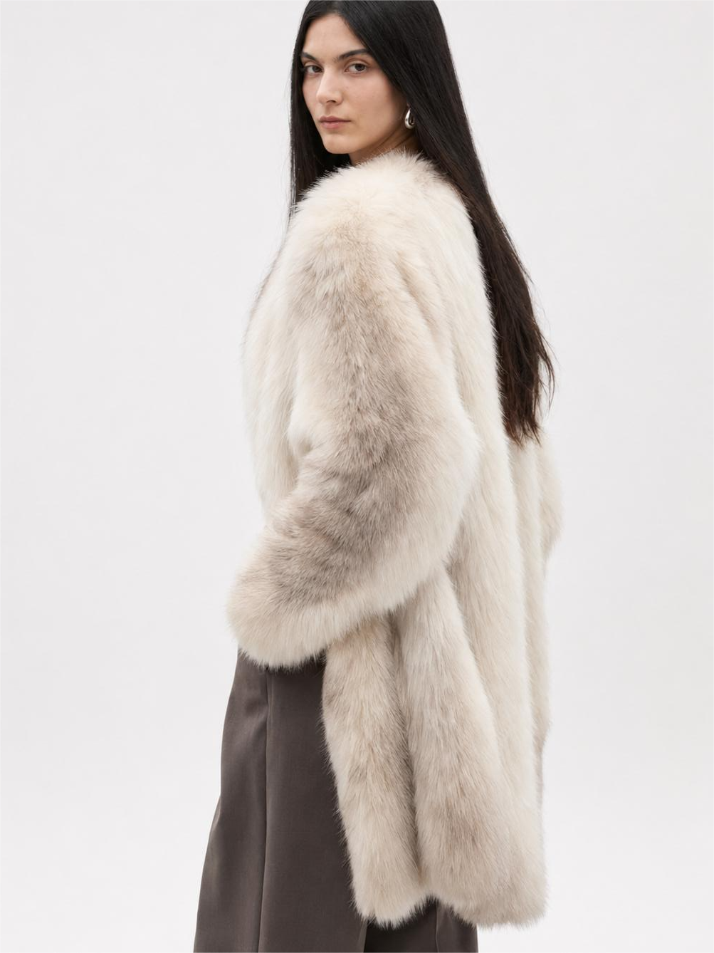 Yukino Dream colorful Finnish fox fur coat product image 17