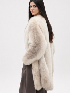 Yukino Dream colorful Finnish fox fur coat product image 17
