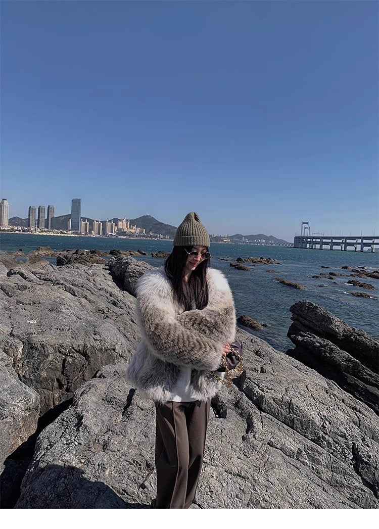 Yukino Dream Imported Colorful Fox Fur Coat from Finland - variant_title