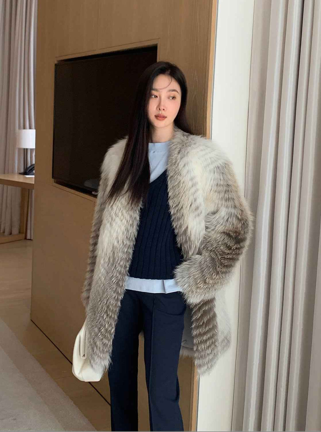 Yukino Dream Imported Colorful Fox Fur Coat from Finland - variant_title