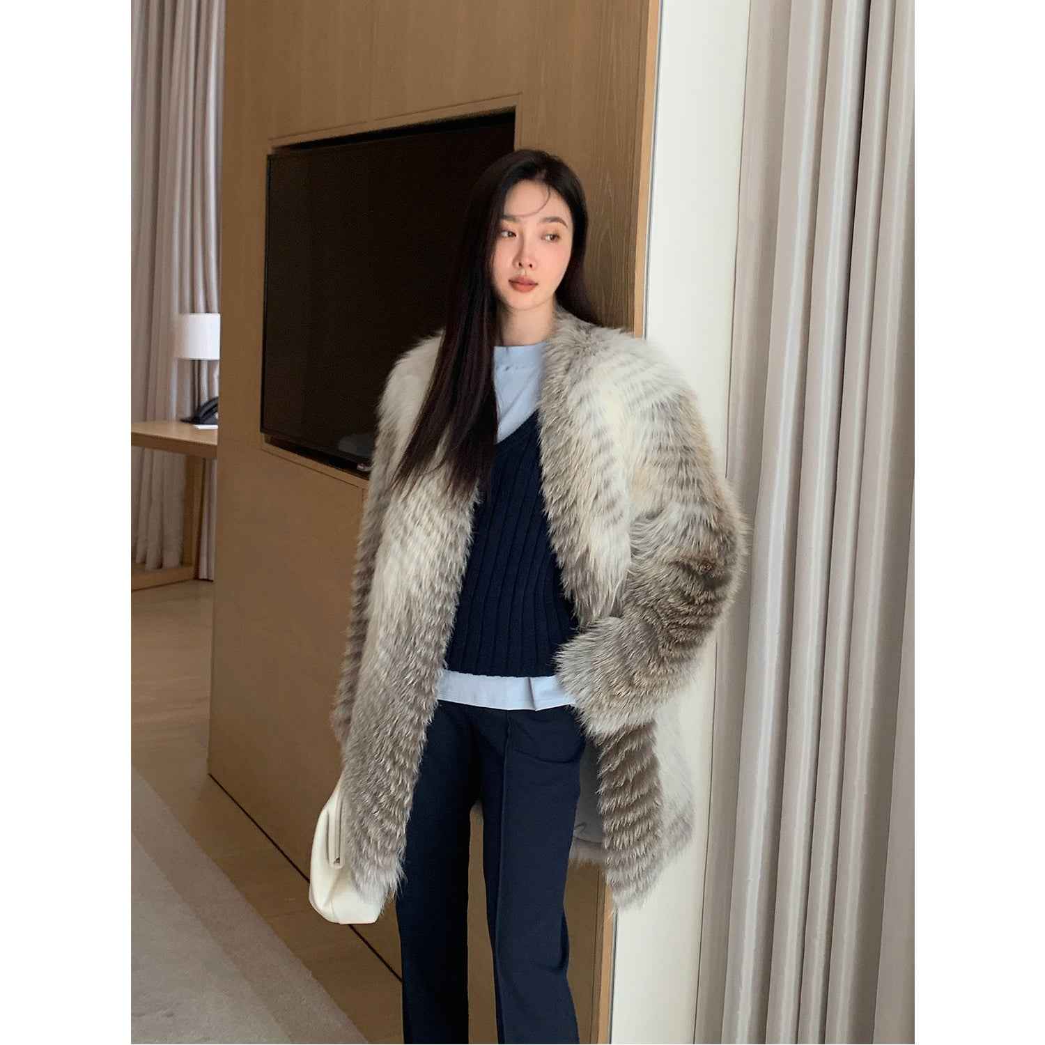 Yukino Dream Imported Colorful Fox Fur Coat from Finland - variant_title