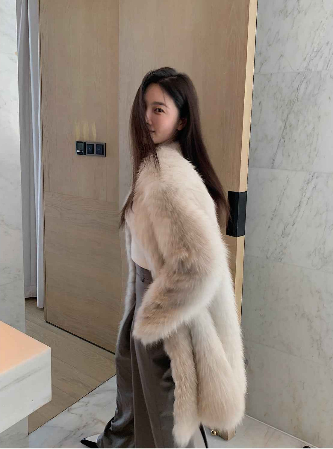 Yukino Dream Imported Colorful Fox Fur Coat from Finland - variant_title