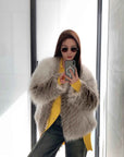 Yukino Dream Imported Colorful Fox Fur Coat from Finland - variant_title
