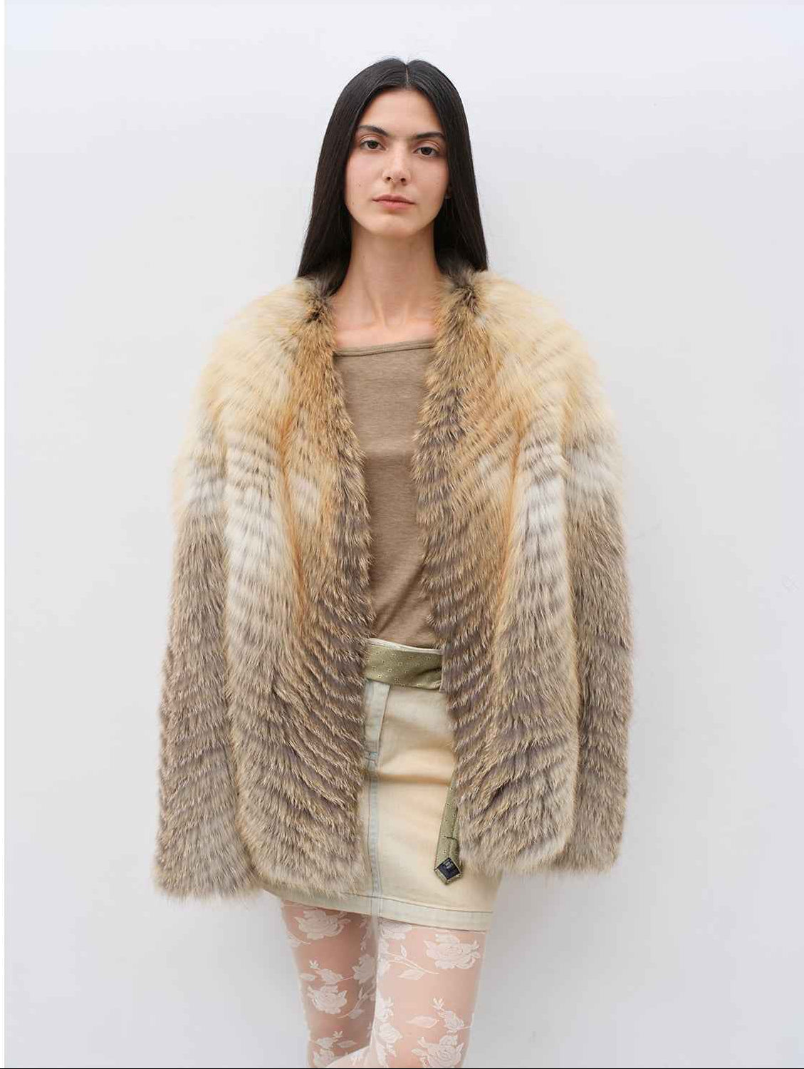 Yukino Dream Imported Colorful Fox Fur Coat from Finland - variant_title
