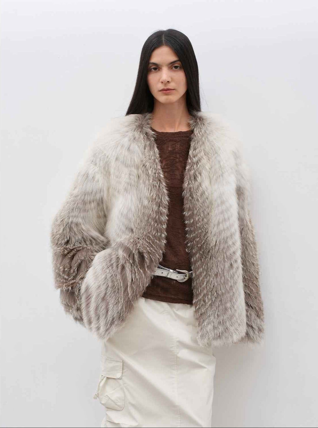 Yukino Dream Imported Colorful Fox Fur Coat from Finland - variant_title