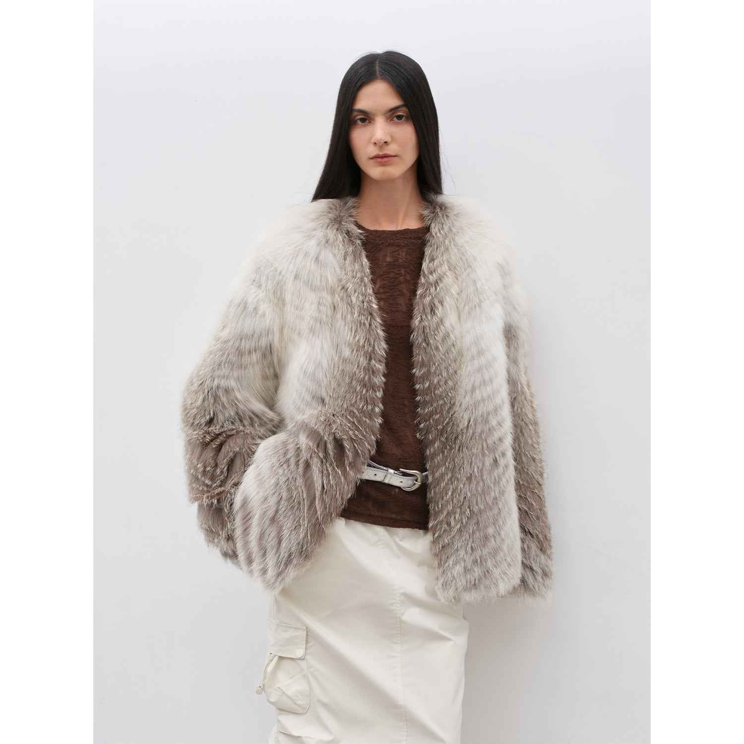 Yukino Dream Imported Colorful Fox Fur Coat from Finland - variant_title