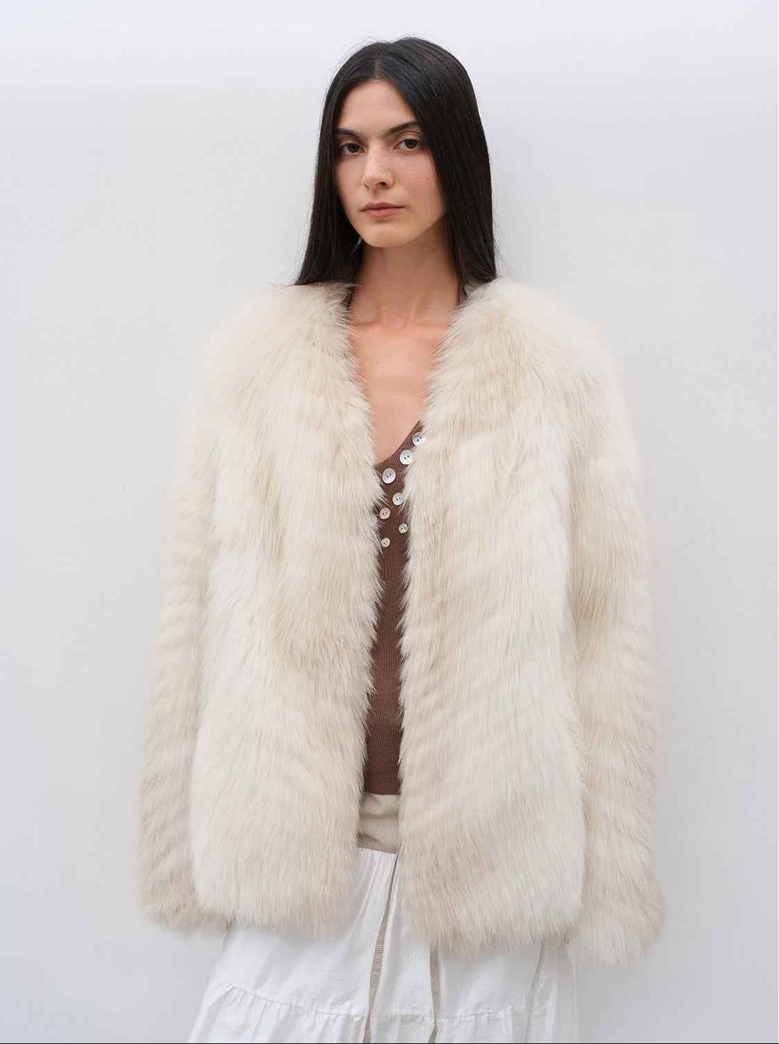 Yukino Dream Imported Colorful Fox Fur Coat from Finland - variant_title