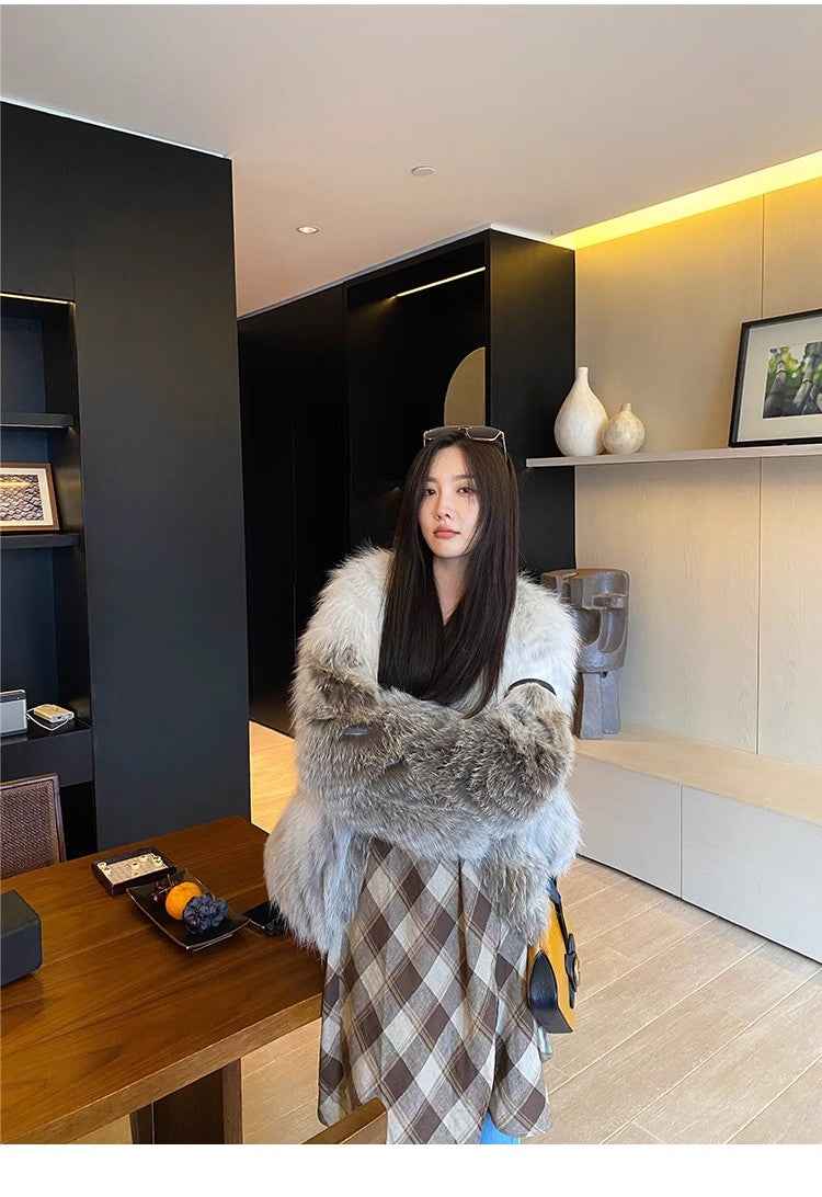 Yukino Dream Imported Colorful Fox Fur Coat from Finland - variant_title