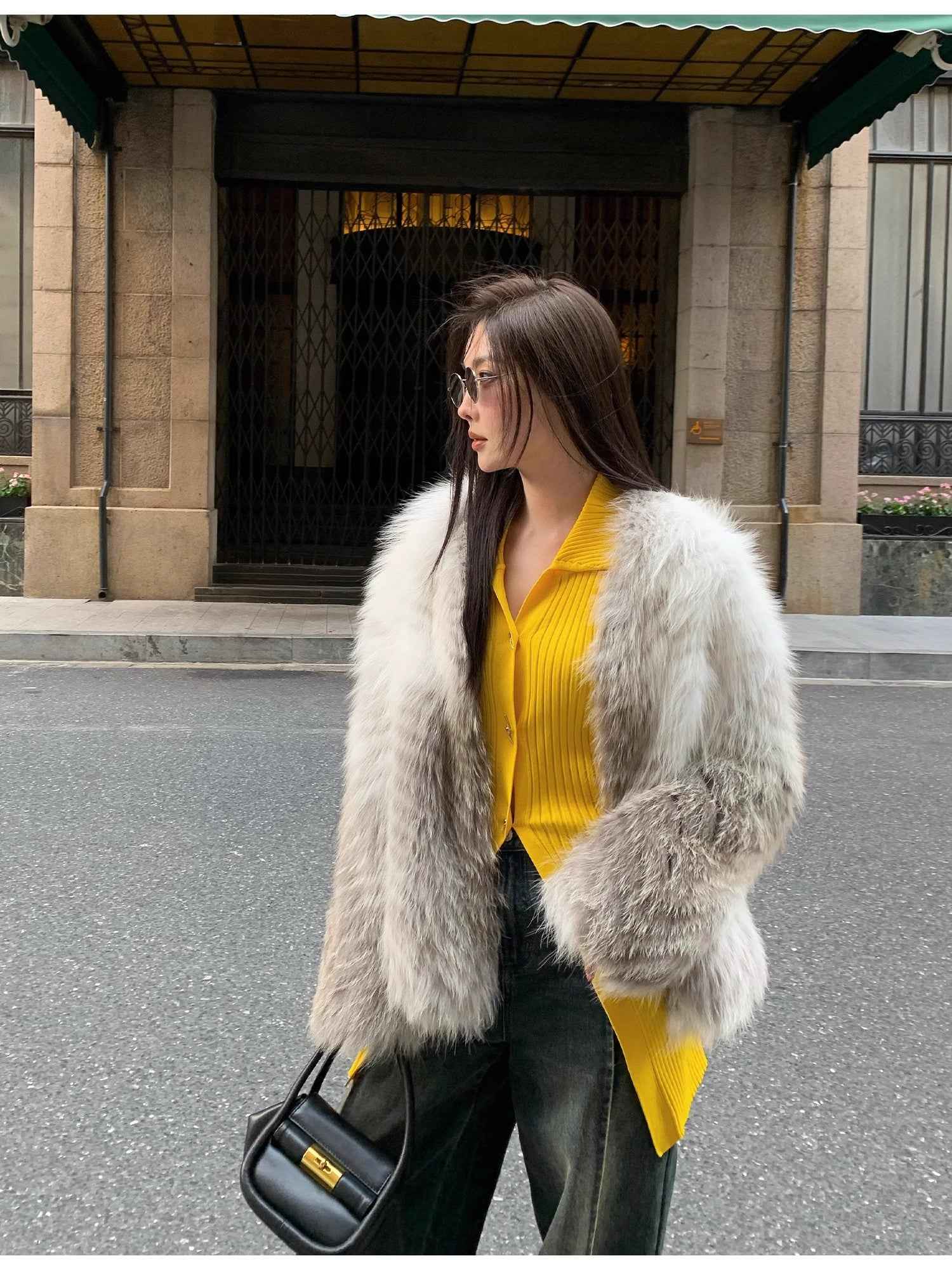 Yukino Dream Imported Colorful Fox Fur Coat from Finland - variant_title