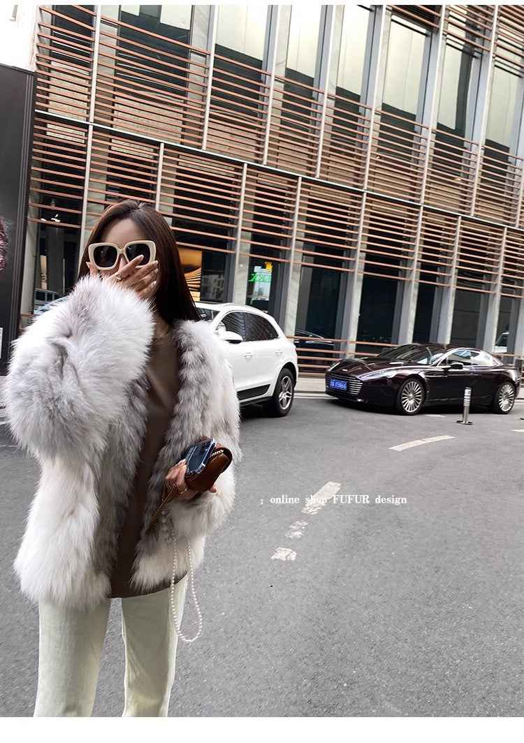 Yukino Dream Imported Colorful Fox Fur Coat from Finland - variant_title