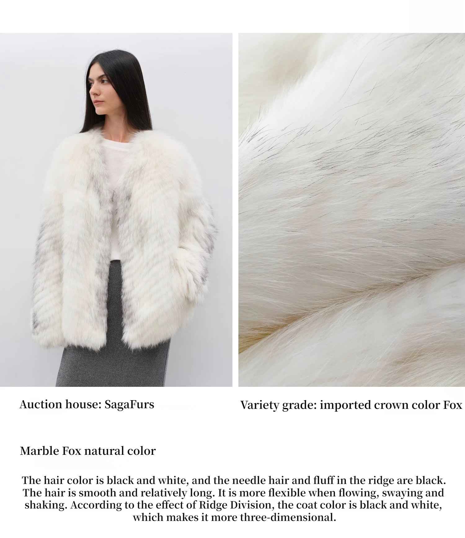 Yukino Dream Imported Colorful Fox Fur Coat from Finland - variant_title