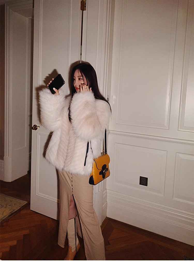 Yukino Dream Imported Colorful Fox Fur Coat from Finland - variant_title