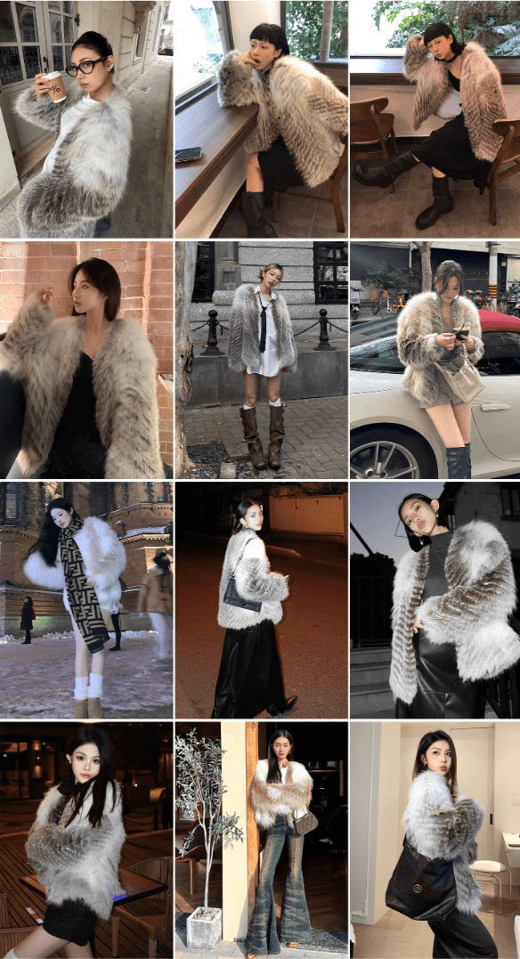 Yukino Dream Imported Colorful Fox Fur Coat from Finland - variant_title